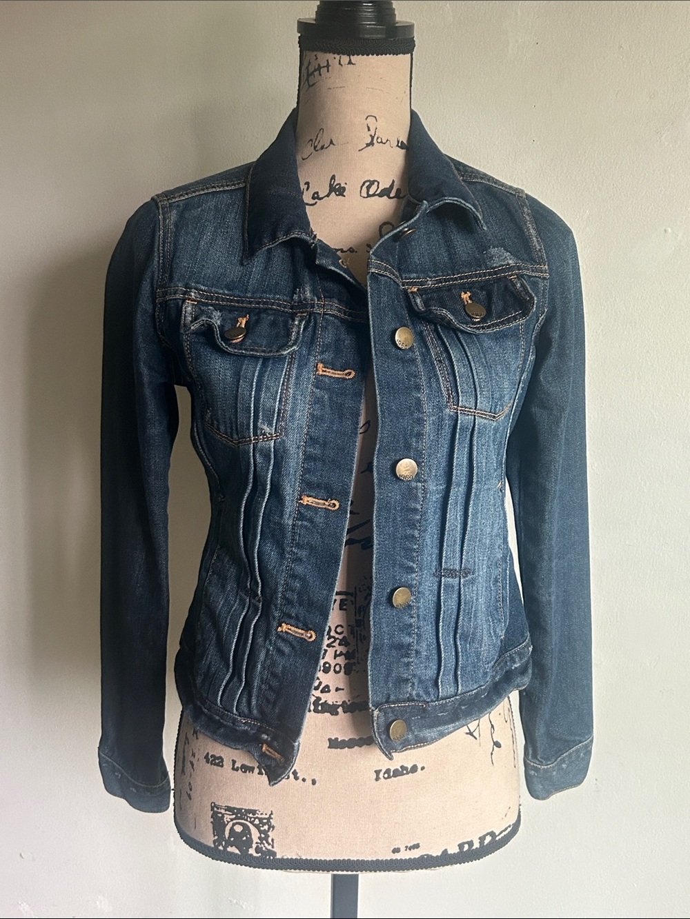 GAP 1969 Distressed Denim Jacket Size XS